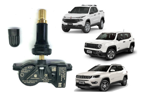 Sensor Pressão Pneu Tpms Fiat Toro Jeep Compass Renegade