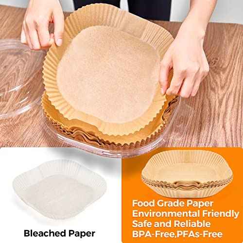 Forros De Papel Desechables Para Air Fryer: 100 Unidades De