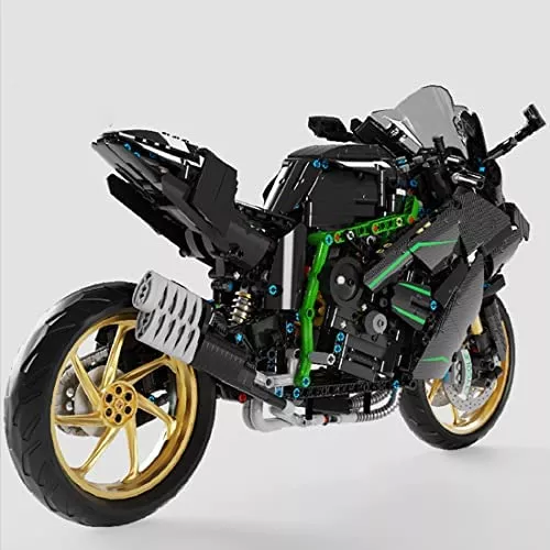 Audio Technics Motorcycle Para Lego Kawasaki H2r - 1858 Pcs