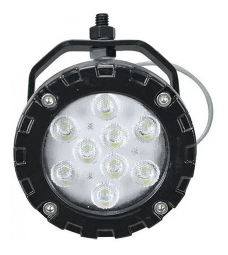 Farol Led Redondo Power 12/24v Branco 9w Al229