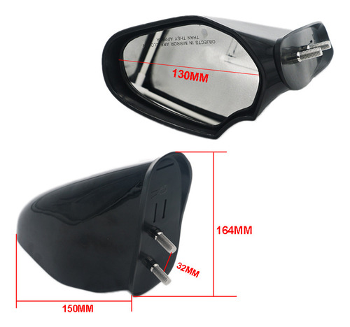 1pcs Para 10-14 Jet Ski Vx /vxr /vxs / V1 Espejos De Lancha