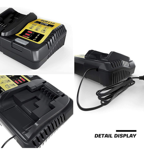 Cargador De Batería 12v/20v Máx. Dcb115 Dcb112 Para Dewalt