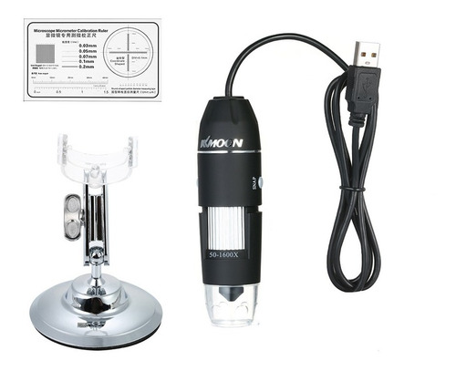 Microscopio Digital Kkmoon Con Aumento De 1600x Y Cable Usb