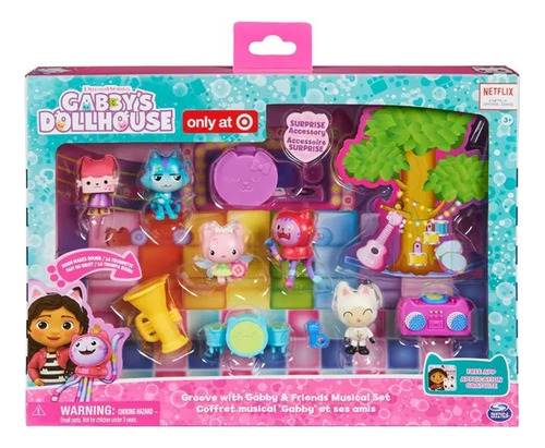 Gabby Dollhouse Groove Juego Musical Gabby Y Amigos Figuras