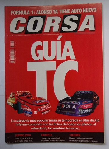 Revista Corsa  Nº 1914 - Guía Tc - 2008 