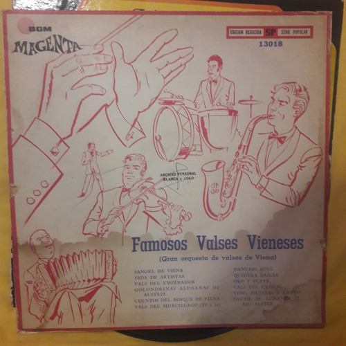 Vinilo Orquesta Valses De Viena Famosos Valses Vieneses O2