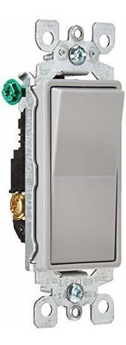 Leviton 5603-2gy 15 Amperios, 120/277 Voltios, Decora Rocker