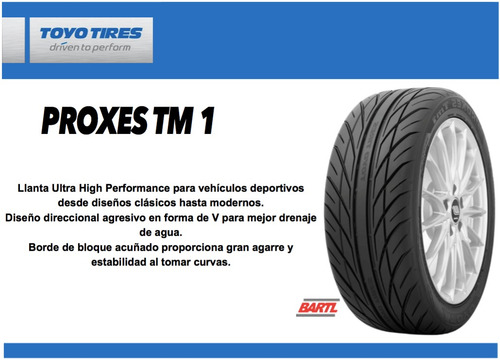 Cubierta 205/55 R16 Toyo Proxes Tm1 Colocada Balanceada