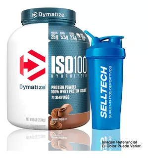Proteína Dymatize Iso 100 5 Lb Chocolate + Shaker