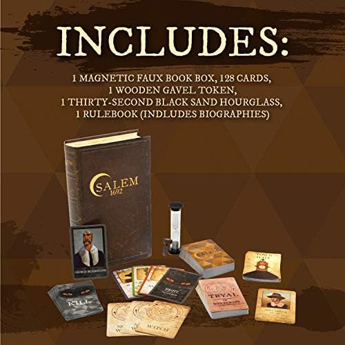 Juego De Mesa Salem 1692 - Juego De Caza De Brujas Para Amig