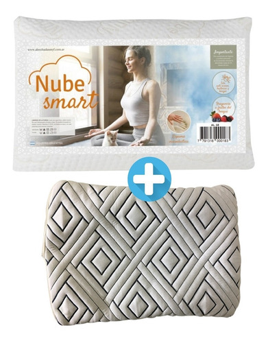 Almohada Inteligente Viscoelastica Nube Smart Premium Funda