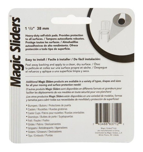 Imagen 2 de 5 de Oferta Del Dia Tope Para Muebles Set X 8 Piezas Magic Slider