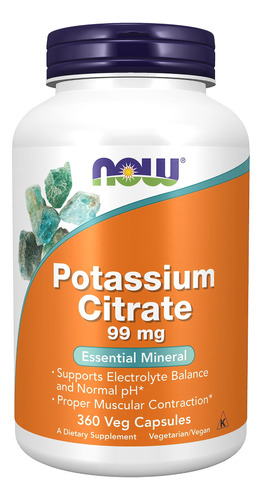 Citrato De Potasio 99 Mg Equilibrio Electrolítico Mineral E