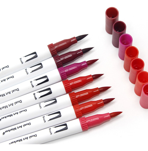 Set De Rotuladores De Color W-72, Pincel Fineliner De Doble