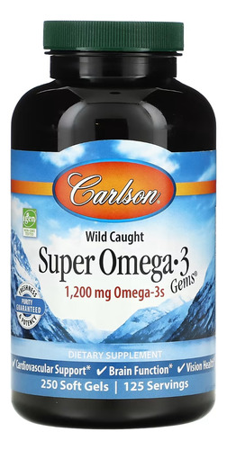 Carlson Labs Super Omega 3 1200 Mg, 250 Softgels Sfn