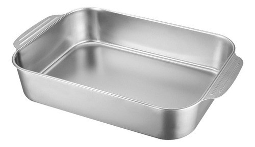 L Fuente De Horno Rectangular De Acero De 7,6 Cm De