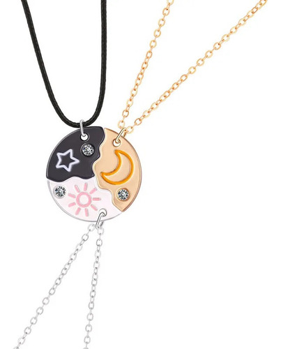 Op Para 1 3 Collares Sol Luna Estrella Mejores Amigos Hijos