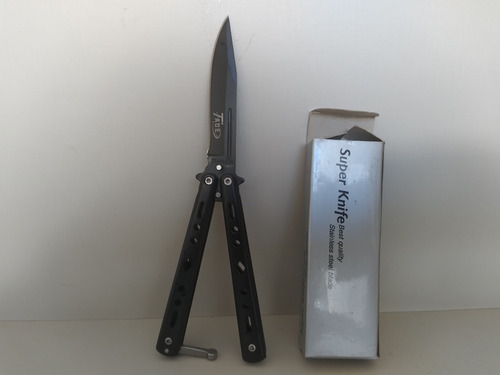 Canivete Butterfly Faca Borboleta Faca Automática + Nunchaku Preto (Usado)