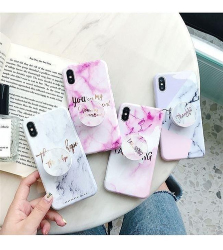 Funda Para iPhone Marmol Mujer Protector Resistente Dama 3d