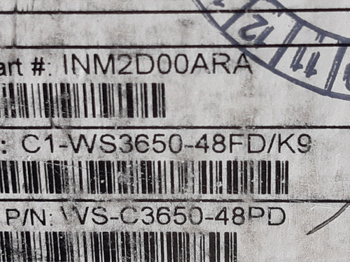 Switch Cisco Ws-c3650-48pd-s Nuevo Poe Gigabit