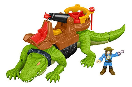 Fisher-price Imaginext Walking Croc & Pirate Hook, Multicolo