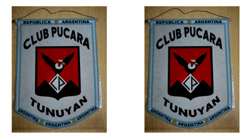 Banderin Grande 40cm Club Pucara Tunuyan