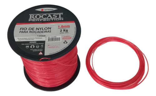 Fio De Nylon 1.8mm Para Aparadores Roçadeira - 20 Metros