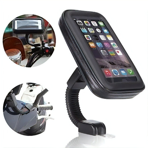 Suporte Porta Celular Gps Guidão Bike Moto 6.3 Polegadas