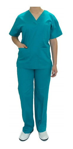 Conjunto Quirurgico Unisex Tela Stretch Verde Jade