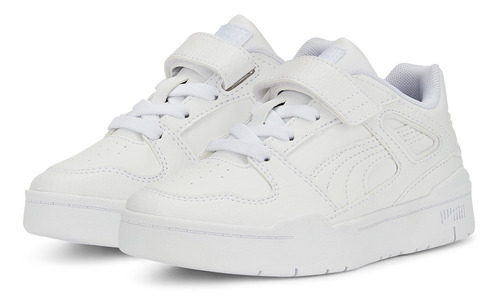 Imagen 6 de 6 de Zapatillas Puma Slipstream Invdr Lth Para Niños. En Blanco |