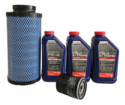 Kit Cambio Aceite Ps-4 0w-50 Y Filtro De Aire Rzr Turbo