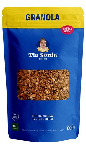 Granola tradicional 800gr - Tia Sônia