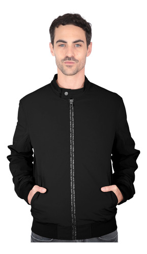 Chamarra Casual Bomber Cuello Redondo Hombre Roosevelt A193