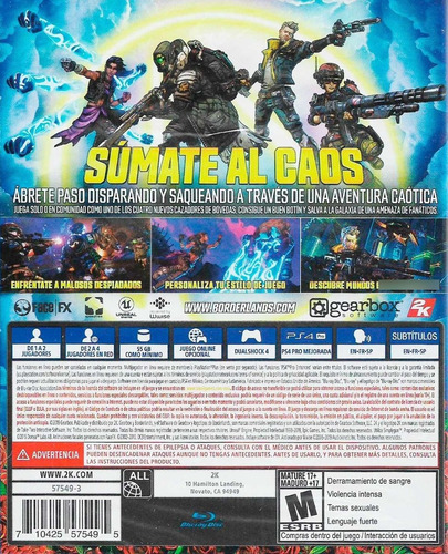 Imagen 2 de 3 de Borderlands 3 Ps4 -fisico-sellado / Mipowerdestiny