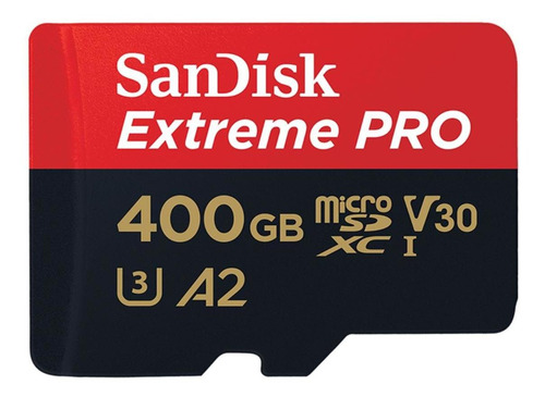 Cartão Micro Sd Sandisk Extreme Pro 400gb 170mb/s Sdxc A2 4k