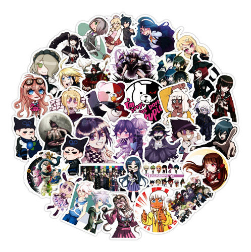 Adesivos De Anime Danganronpa Trigger Happy Havoc 30/10/50