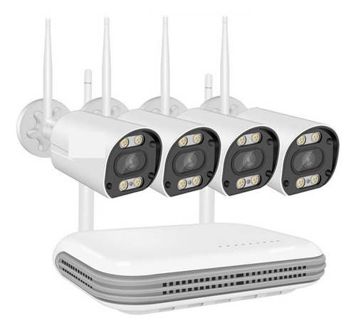 4cámara Kit Inalámbrica Wifi 5mp Audio Bidireccional