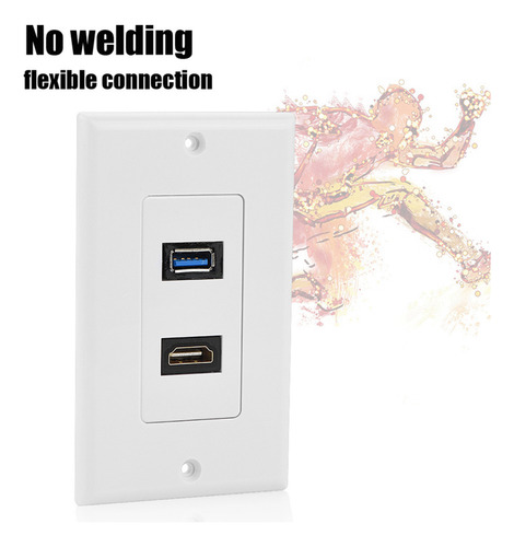 Nuevo Panel De Pared Multimedia Integrado Hdmi Usb3.0 Dos