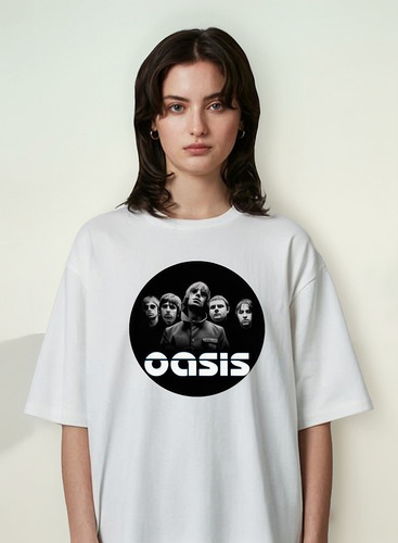 Remera Unisex Oasis Portada Circulas Disco Personalizada