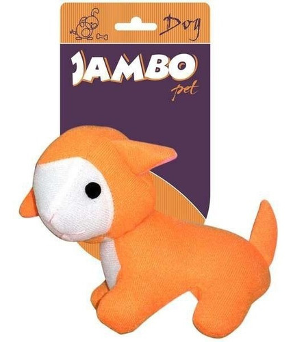Brinquedo Jambo Mordedor Pelúcia Fun Ovelha Laranja