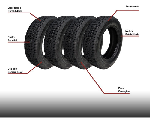 4 Pneus 175/65 R14 Uno Corsa Agile Prisma Fiesta Aro 14
