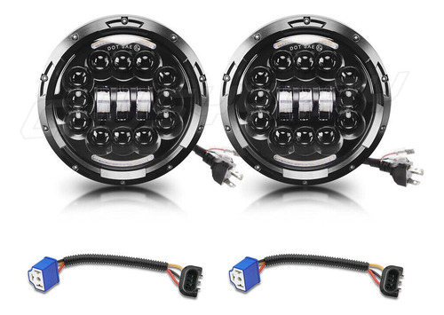 Para Freightliner Century, 7 Pulgadas, Faros Led, 4 Luces An