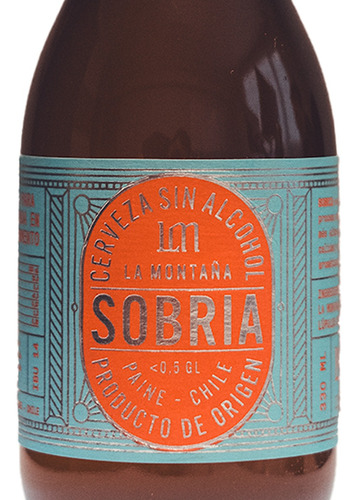 Cerveza Sin Alcohol La Montaña La Sobria 4 Pack 330 Ml