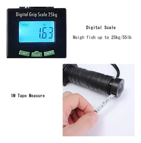 Alicate De Contenção Balança Digital Até 25kg Trena 1 Metro
