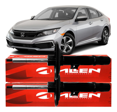 Imagem 2 de 6 de Amortecedor Dianteiro Civic G10 2017 2018 2019 2020 - Par