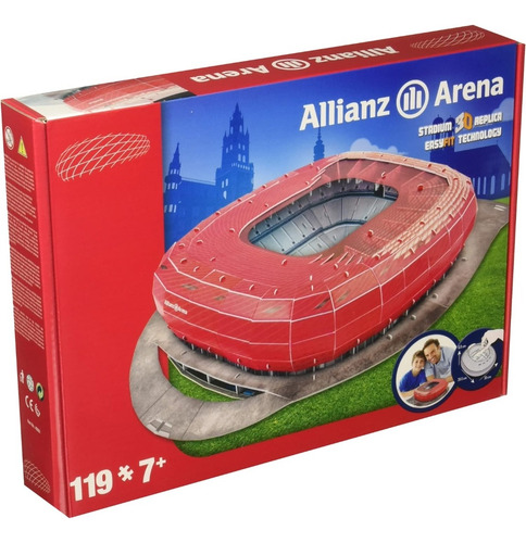 Estadio Allianz Arena Bayern Munich Rompecabezas 3d Nanostad