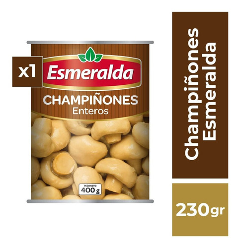 Champiñones Enteros Esmeralda Lata 400gr