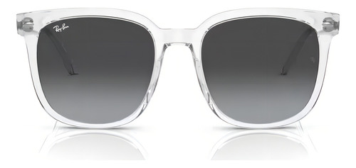 Óculos De Sol - Ray-ban - Rb4401d 64478g 57 Armação Transparente Haste Transparente Lente Cinza Desenho Quadrado