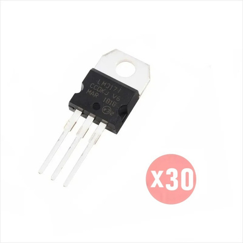 30 X Lm317 Lm317t Regulador Lineal Voltaje Positivo To-220