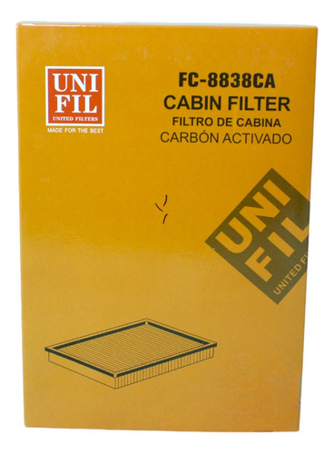 Filtro Cabina Carbón Para Renau Clio 1.6 2001-2007 Fc-8838ca